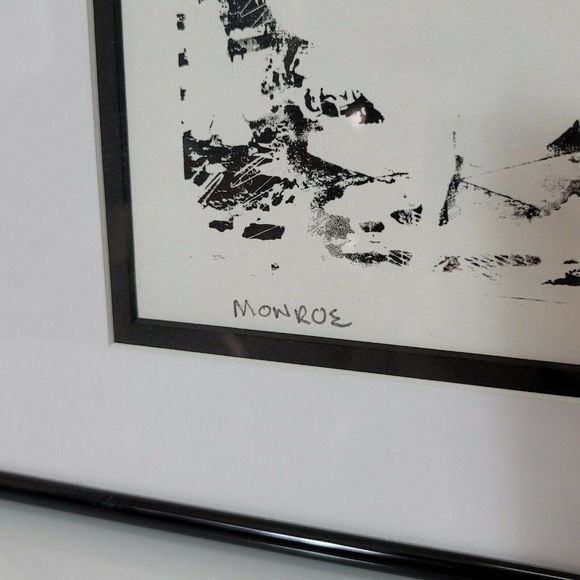 Marilyn Monroe Pop Art Print Framed Signed Romeo '25 1/3 Limited Edition 19x20" - Picture 6 of 11